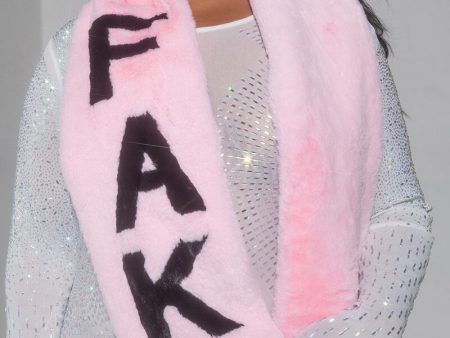 FAKE FAUX FUR SCARF Online Sale