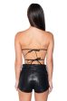 ALIEN SUPERSTAR DRAMATIC METALLIC HALTER TOP For Cheap