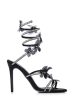 AZALEA WANG ARYANA BLACK BUTTERFLY COIL SANDAL For Sale