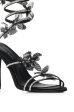 AZALEA WANG ARYANA BLACK BUTTERFLY COIL SANDAL For Sale