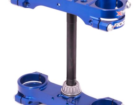 XTrig 03-19 Husqvarna TC 105 85  KTM 85-105 SX ROCS Tech Triple Clamp 14 mm. Offset M12 - Blue Discount