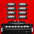 XK Glow Strobe Pod Lights w  Traffic Modes Ultra Bright LEDs Multiple Modes + Solid On - White 8pc Supply