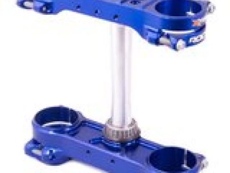 XTrig 14-19 Husqvarna FC 250 450  TC 125 250 ROCS Tech Triple Clamp 22 mm. Offset M12 - Blue For Discount