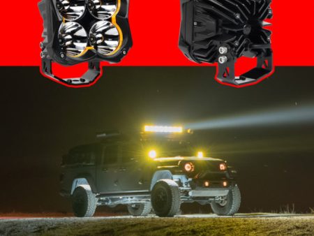 XK Glow Spot Beam Offroad Cube Light 2pc 5in For Sale