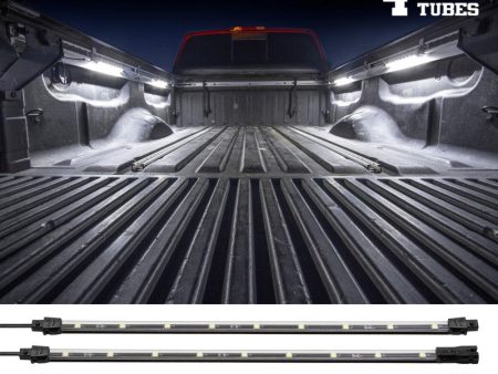 XK Glow Truck Bed Light w  Auto Off Delay Switch Underglow LED Accent Truck Bed Toolbox White - 4x Fashion