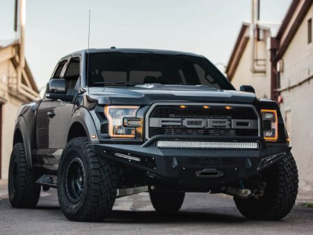 Addictive Desert Designs 17-18 Ford F-150 Raptor HoneyBadger Front Bumper w  Winch Mount Fashion