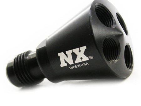 Nitrous Express 4 Port Showerhead Distribution Block w -6 Male - Black Online Sale