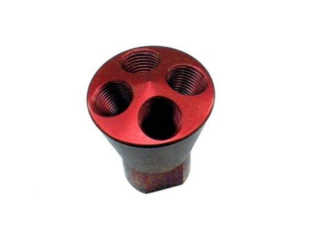 Nitrous Express 4 Port Showerhead Distribution Block - Red Online Hot Sale